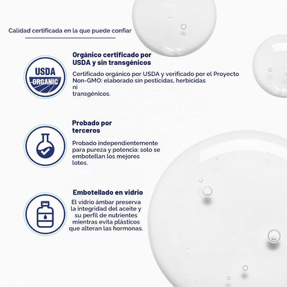 Aceite de Ricino Orgánico con Roll-On de Cuarzo Rosa — Belleza Natural Sin Desorden
