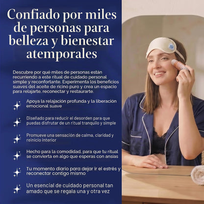 Aceite de Ricino Orgánico con Roll-On de Cuarzo Rosa — Belleza Natural Sin Desorden