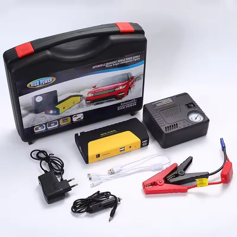 KIT DE ARRANQUE DE BATERIA PORTATIL 4 EN 1